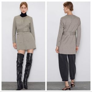 Zara Black and Cream Mini Dress